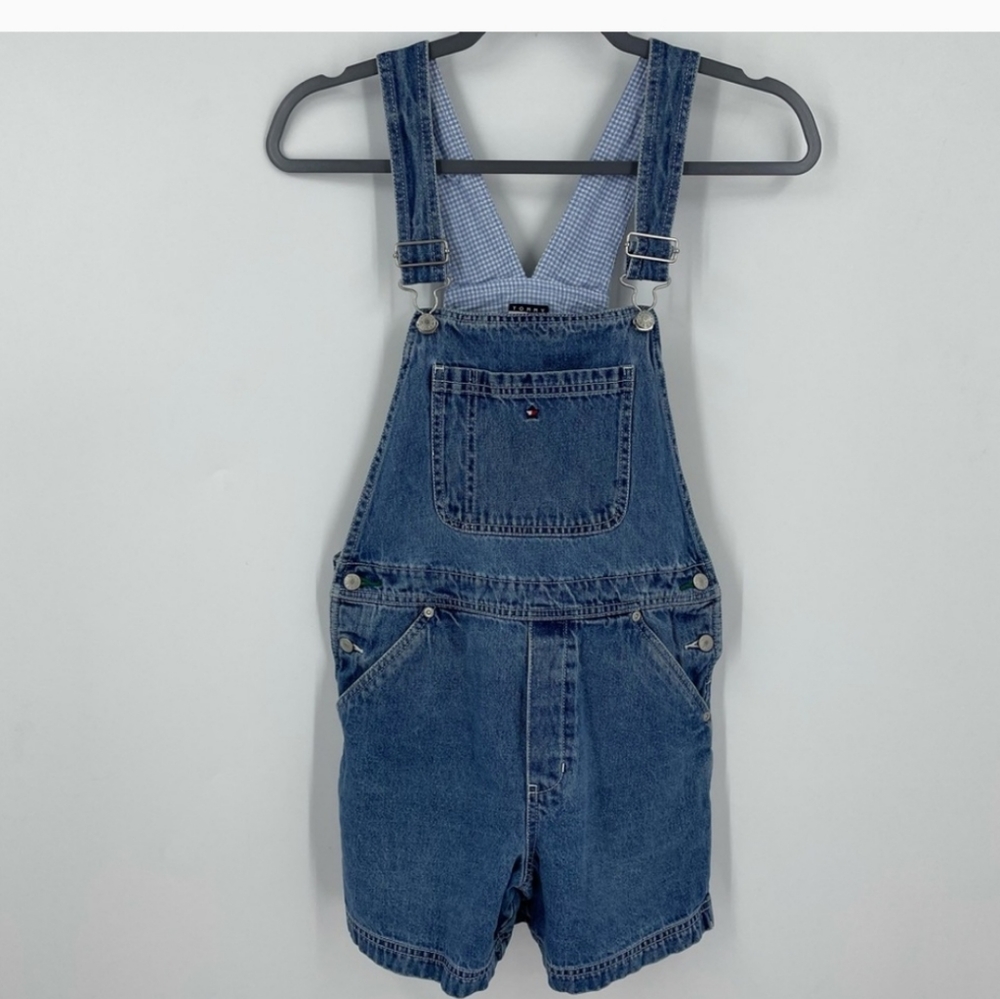 Vintage Tommy Hilfiger denim short overalls XL